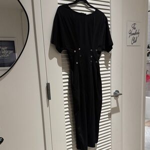 Molly Bracken Black Midi Dress - Size Small